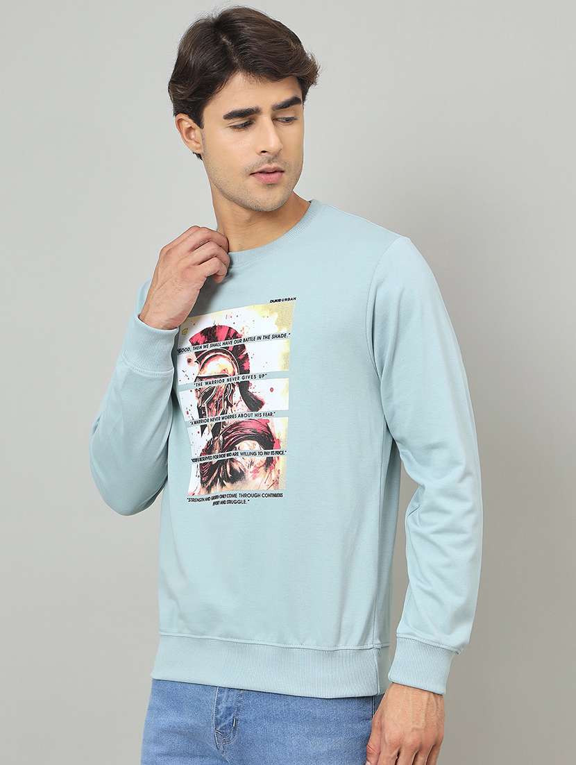 men printed long sleeve sweatshirt - 22264537 -  Standard Image - 1