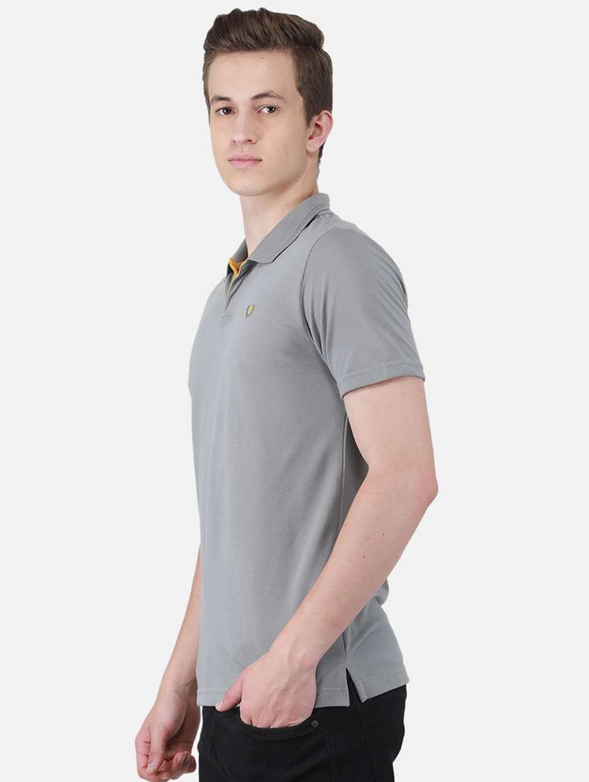 men solid short sleeve regular fit polo t-shirt - 22264571 -  Standard Image - 1