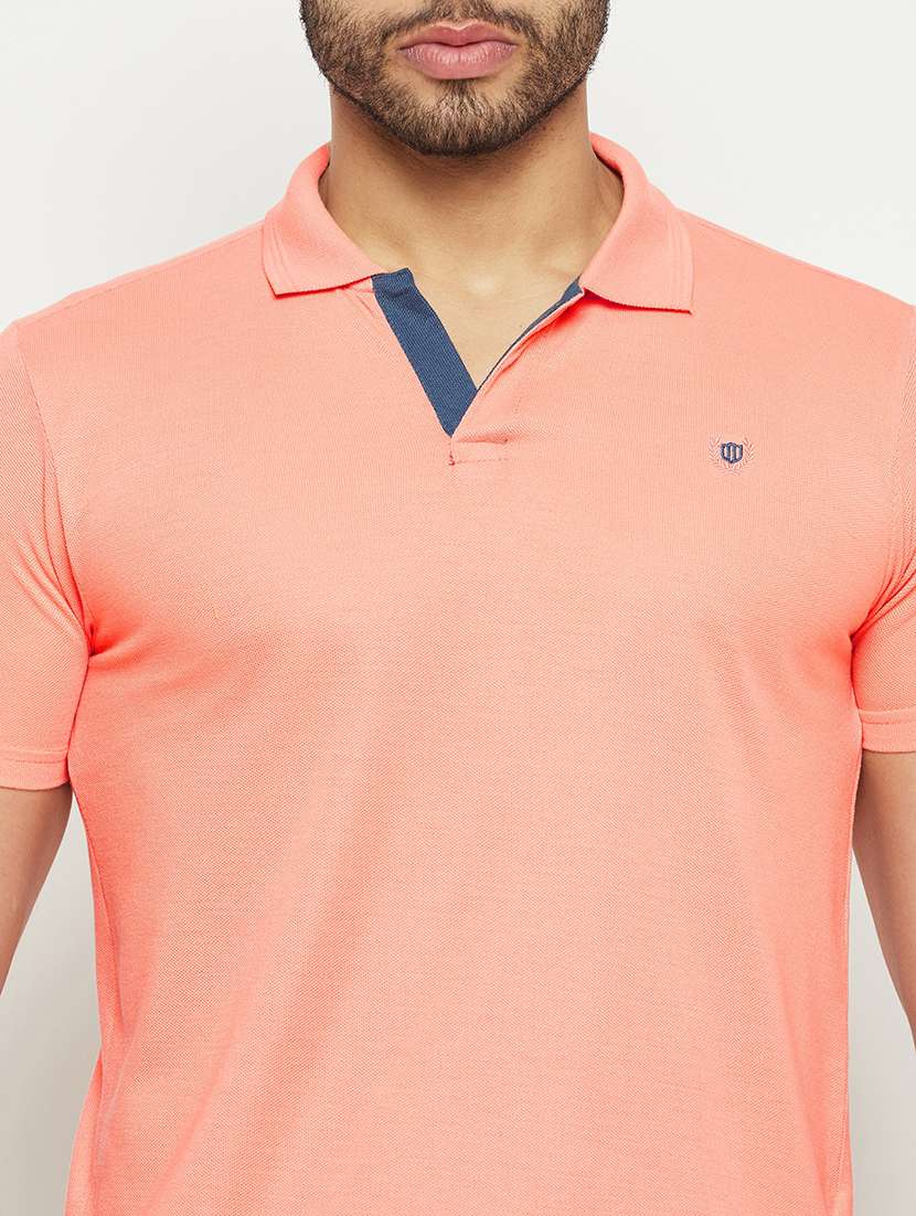 men solid short sleeve slim fit polo t-shirt - 22264573 -  Standard Image - 4