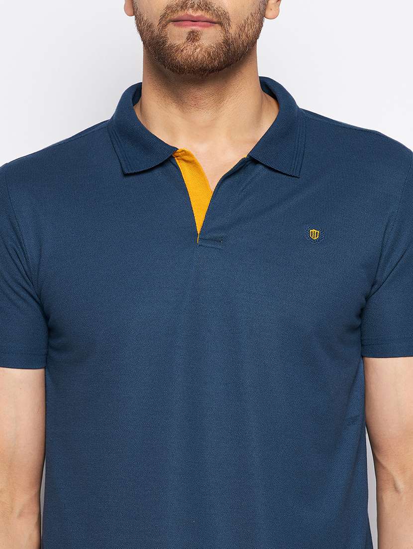 men solid short sleeve regular fit polo t-shirt - 22264574 -  Standard Image - 4