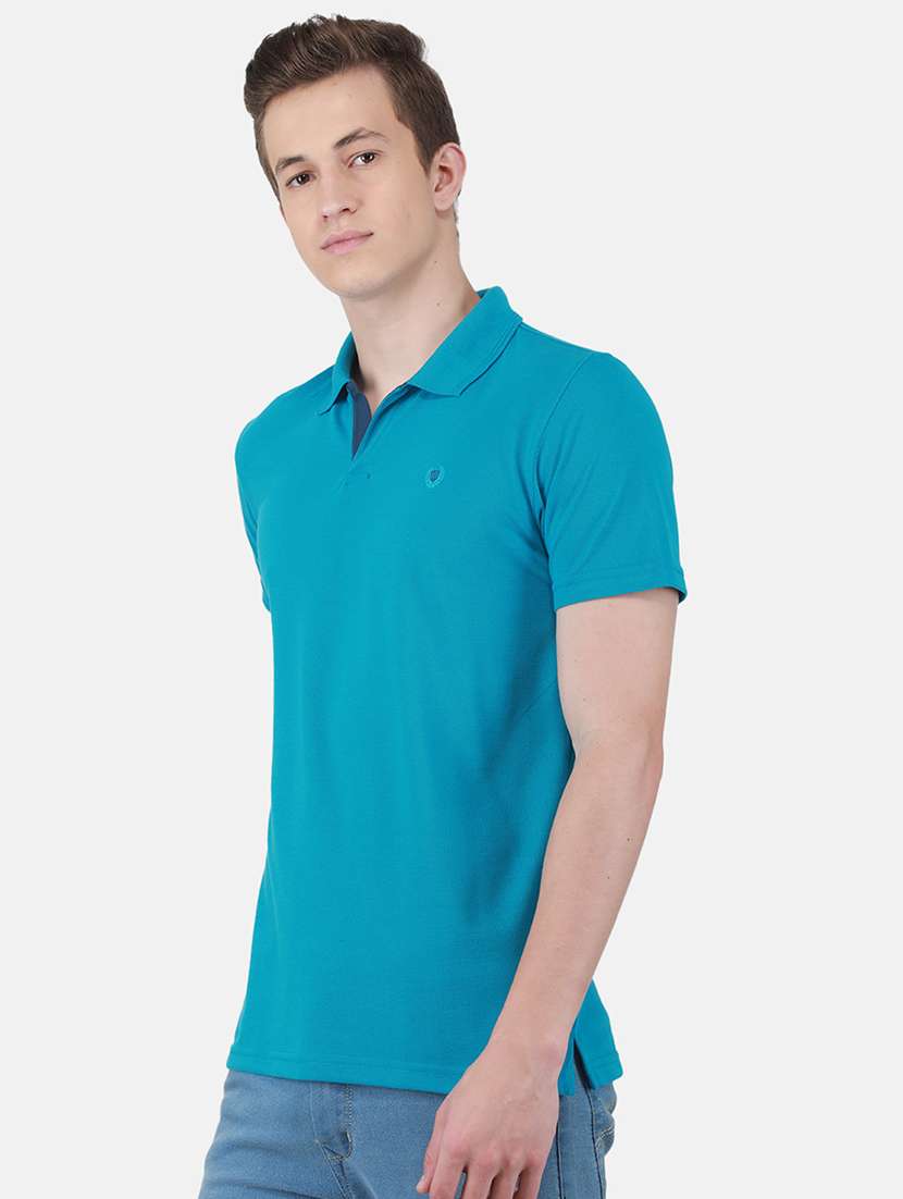 men solid short sleeve regular fit polo t-shirt - 22264576 -  Standard Image - 1