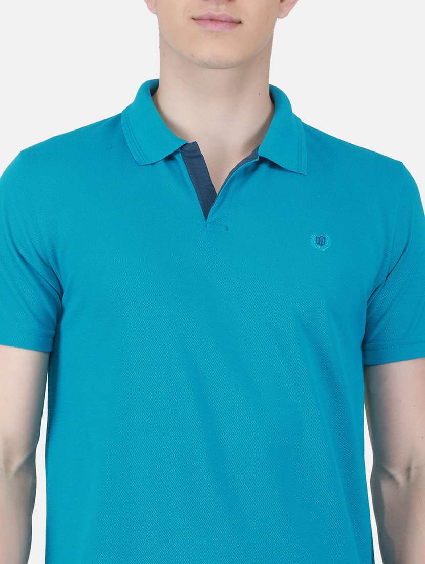 men solid short sleeve regular fit polo t-shirt - 22264576 -  Standard Image - 4