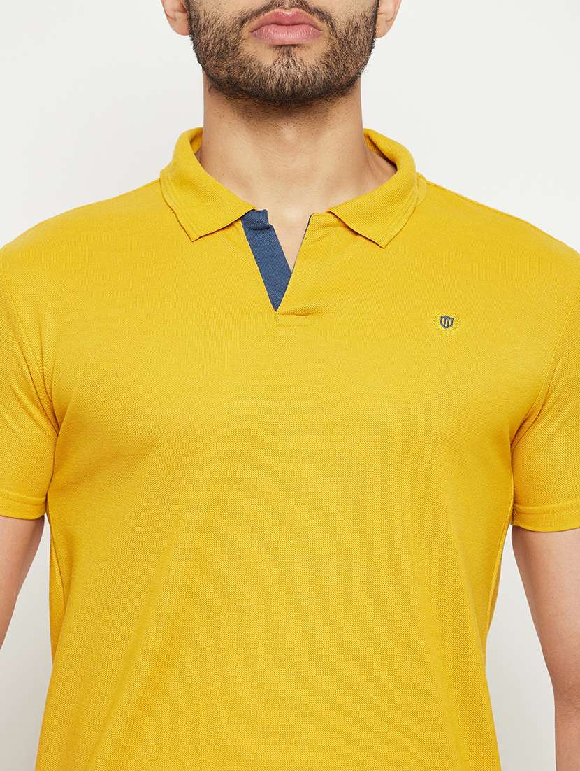 men solid short sleeve slim fit polo t-shirt - 22264577 -  Standard Image - 4