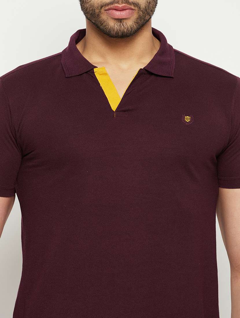 men solid short sleeve slim fit polo t-shirt - 22264578 -  Standard Image - 4