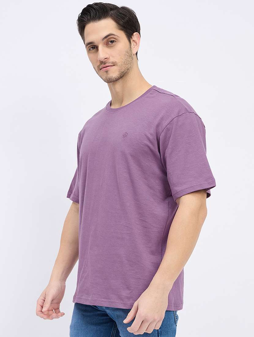 men solid short sleeve loose fit t-shirt - 22264590 -  Standard Image - 1