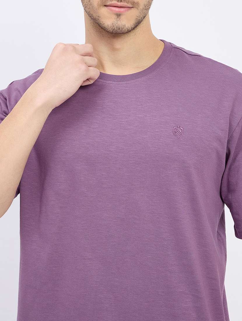 men solid short sleeve loose fit t-shirt - 22264590 -  Standard Image - 4