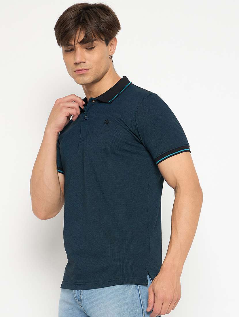 men solid short sleeve regular fit polo t-shirt - 22264591 -  Standard Image - 1