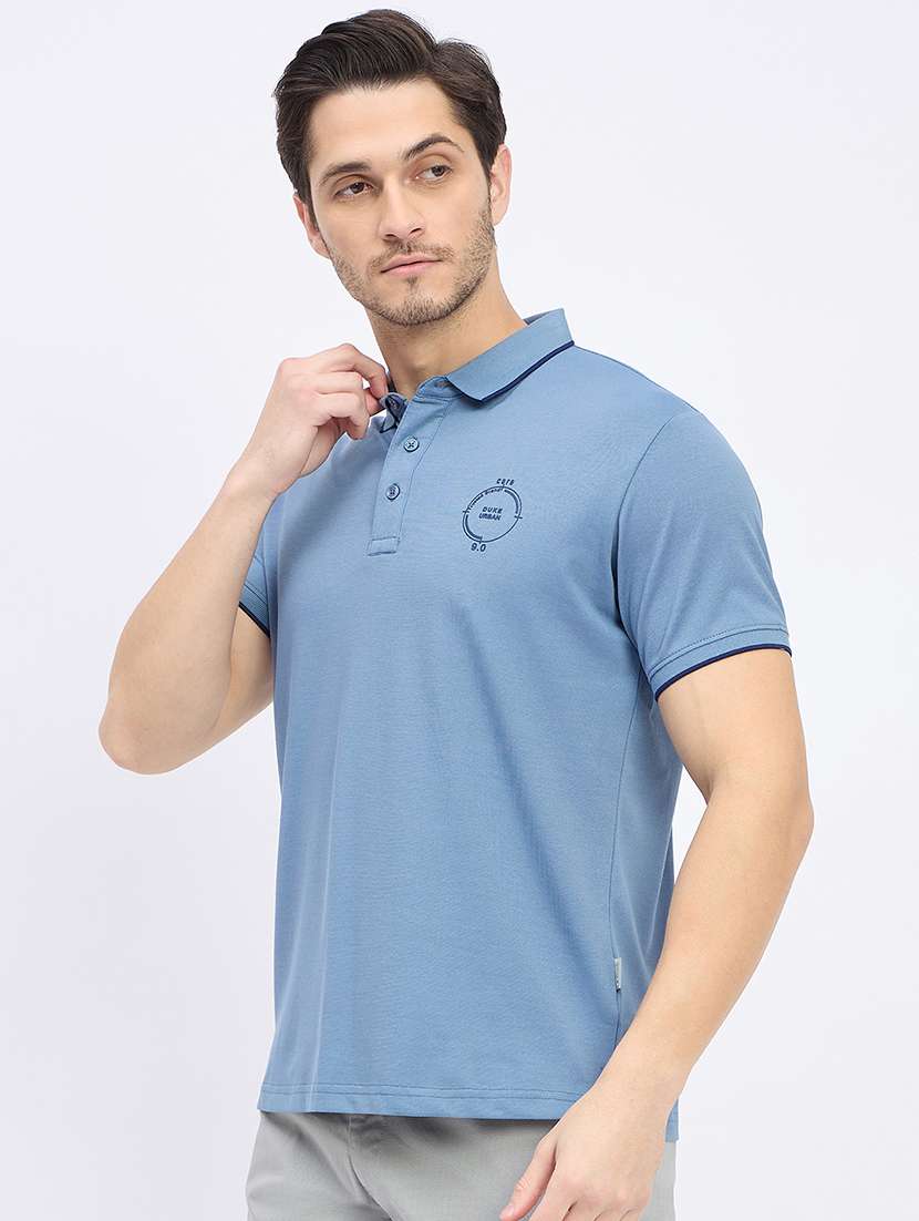 men solid short sleeve regular fit polo t-shirt - 22264592 -  Standard Image - 1