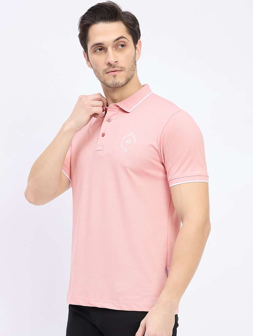 men solid short sleeve regular fit polo t-shirt - 22264594 -  Standard Image - 1