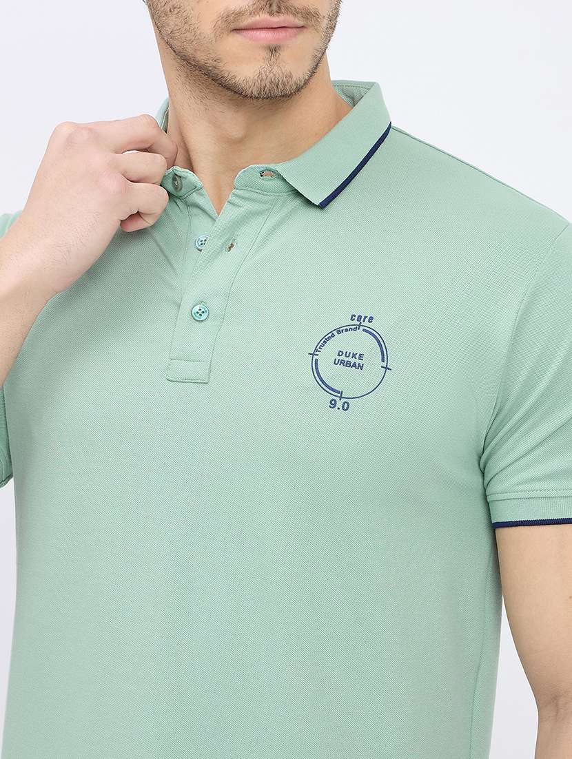 men solid short sleeve regular fit polo t-shirt - 22264595 -  Standard Image - 4