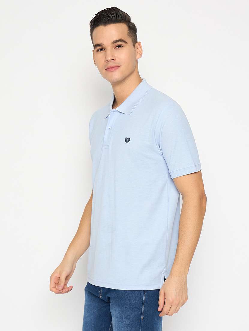 men solid short sleeve regular fit polo t-shirt - 22264613 -  Standard Image - 1