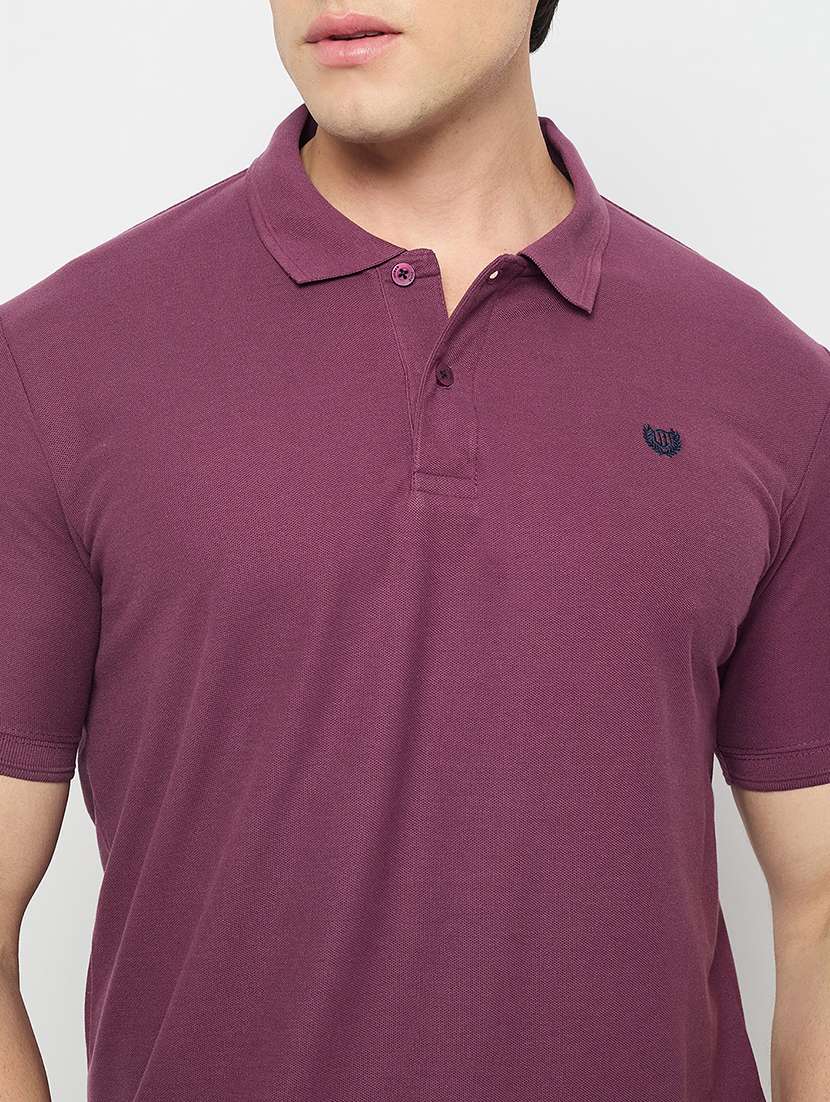 men solid short sleeve slim fit polo t-shirt - 22264616 -  Standard Image - 4
