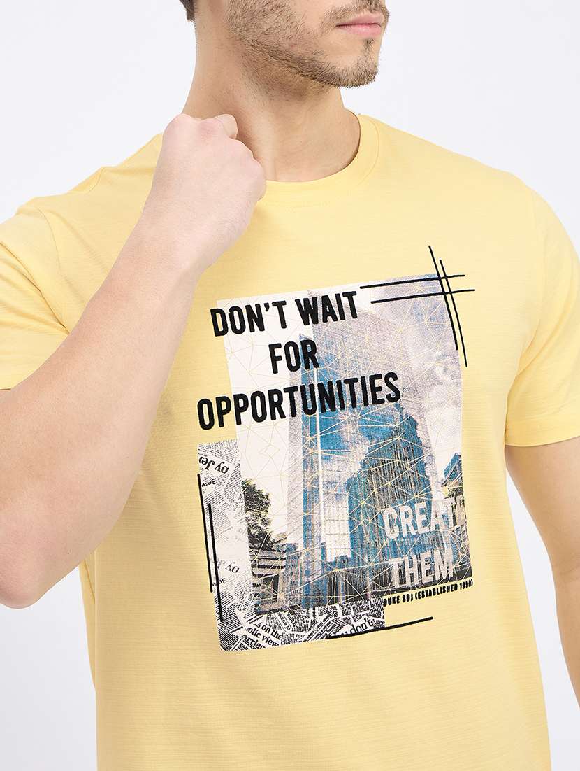 men printed short sleeve t-shirt - 22264619 -  Standard Image - 4