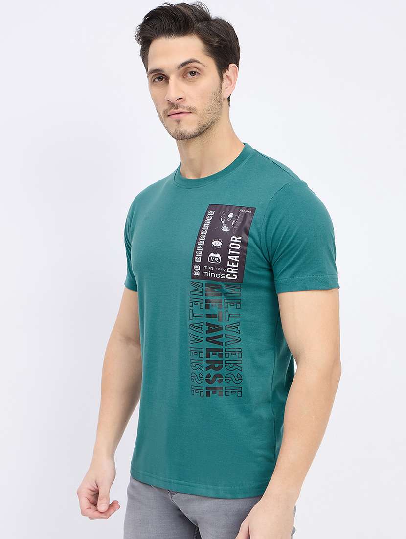 men printed short sleeve t-shirt - 22264625 -  Standard Image - 1