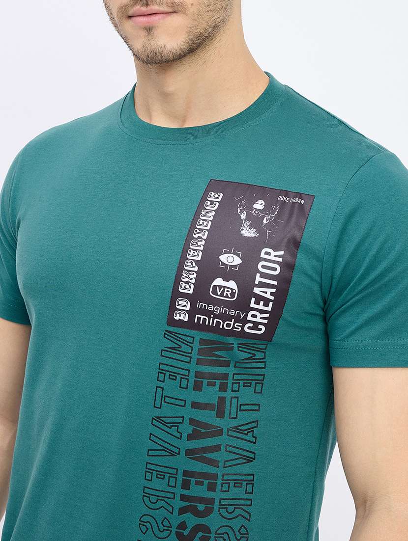 men printed short sleeve t-shirt - 22264625 -  Standard Image - 4