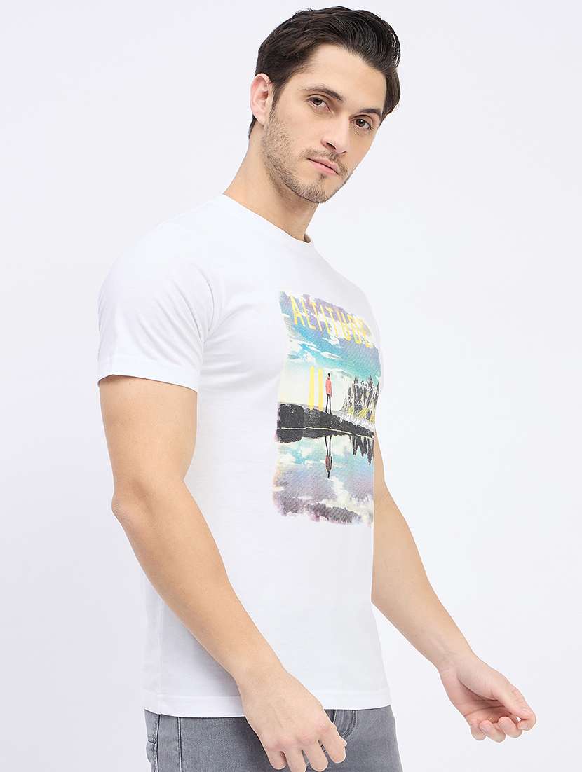 men printed short sleeve t-shirt - 22264626 -  Standard Image - 1