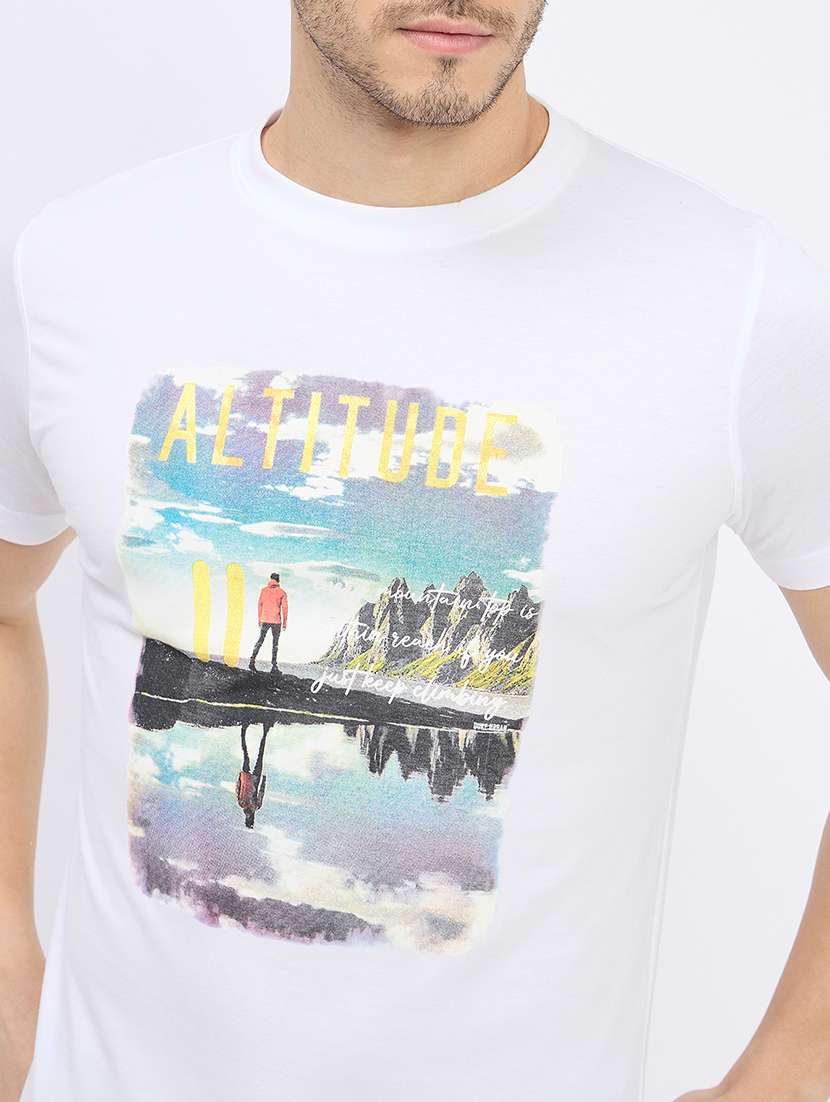 men printed short sleeve t-shirt - 22264626 -  Standard Image - 4