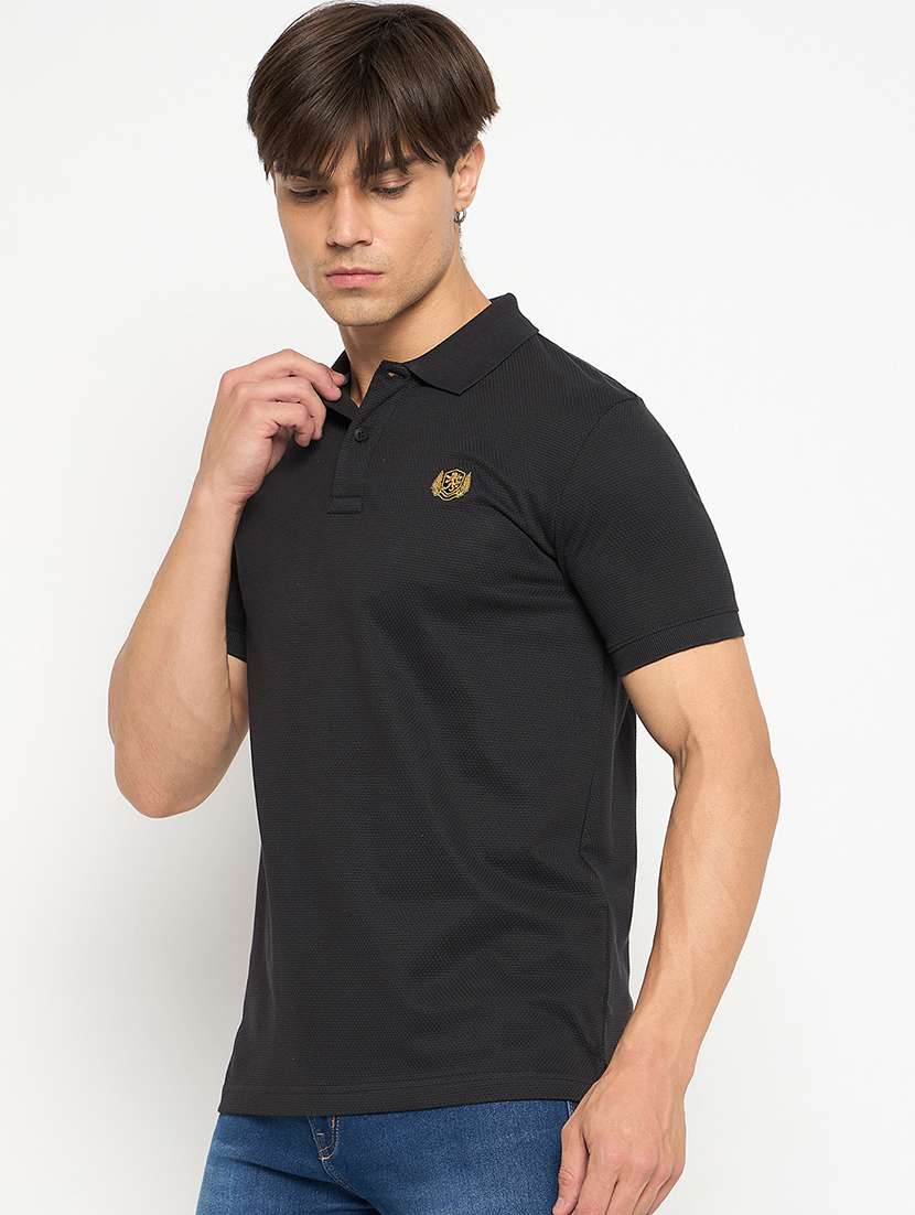 men solid short sleeve regular fit polo t-shirt - 22264633 -  Standard Image - 1