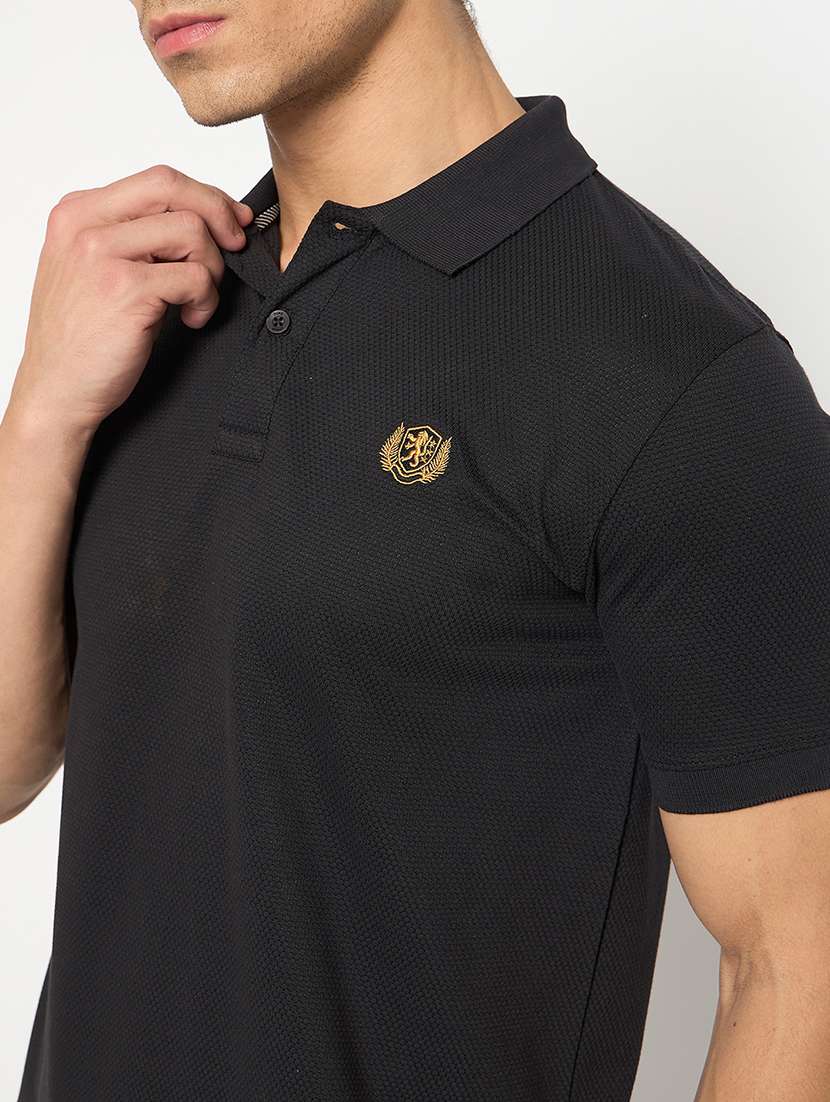 men solid short sleeve regular fit polo t-shirt - 22264633 -  Standard Image - 4