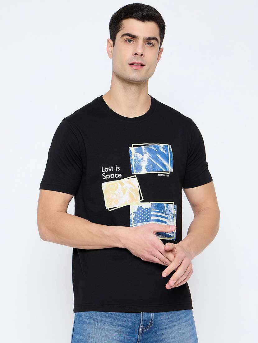 men printed short sleeve t-shirt