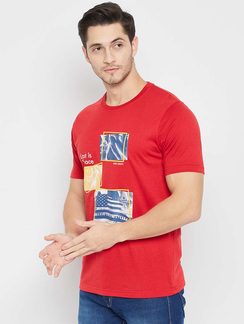 men printed short sleeve t-shirt - 22264639 -  Standard Image - 1