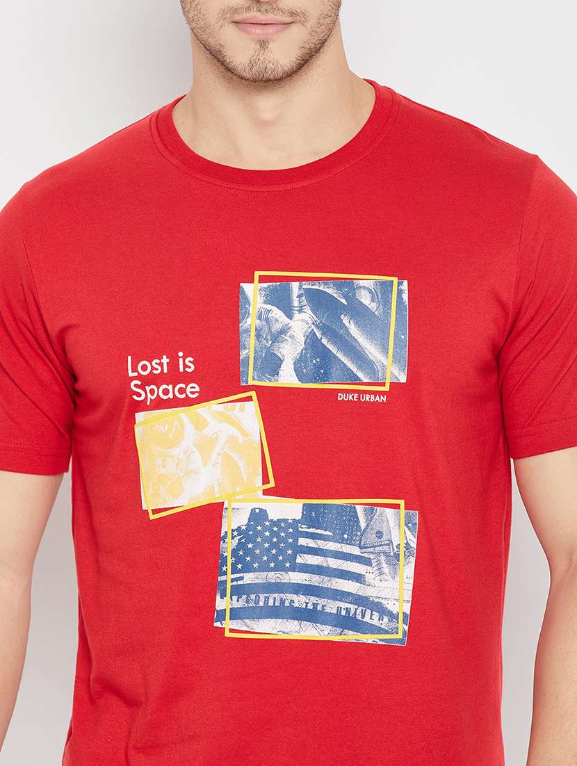 men printed short sleeve t-shirt - 22264639 -  Standard Image - 4