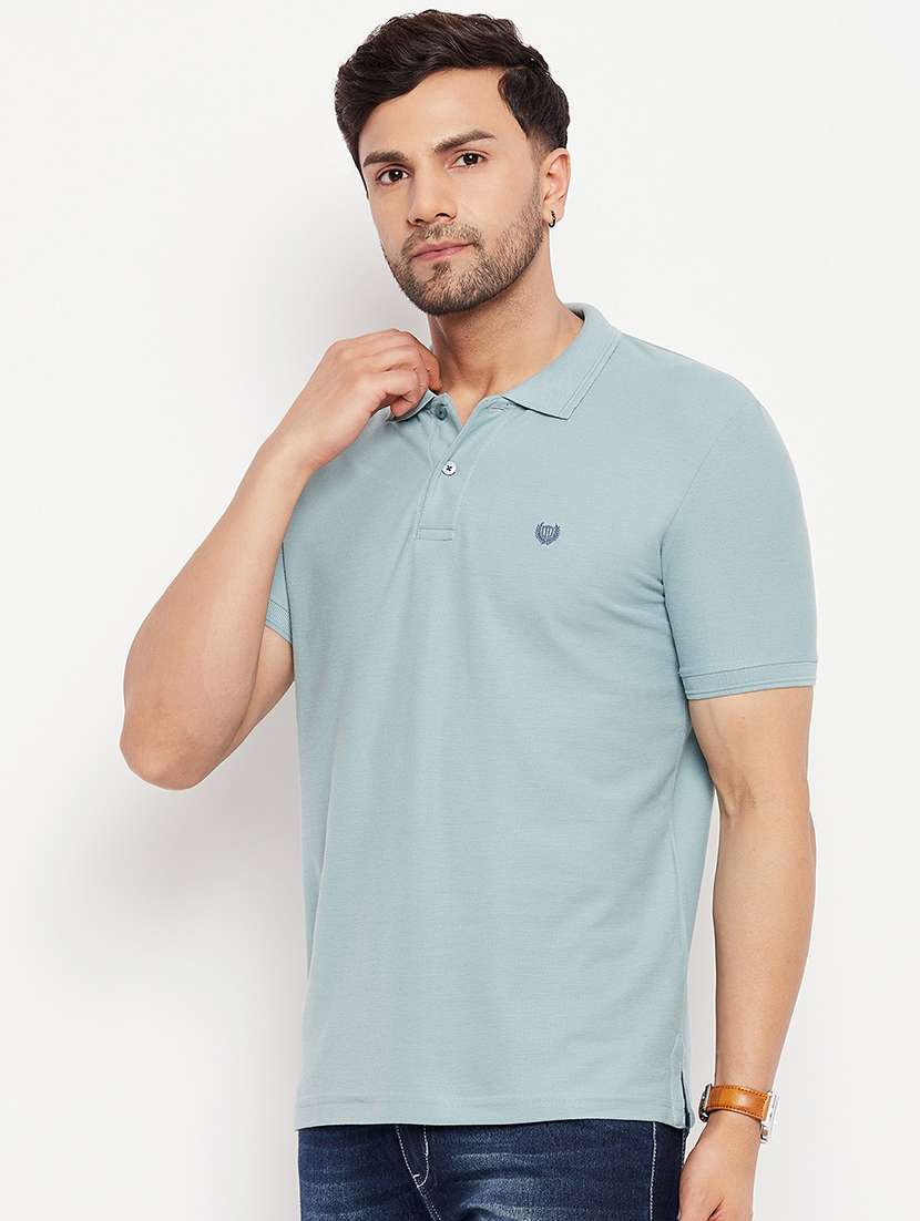 men solid short sleeve regular fit polo t-shirt - 22264648 -  Standard Image - 1