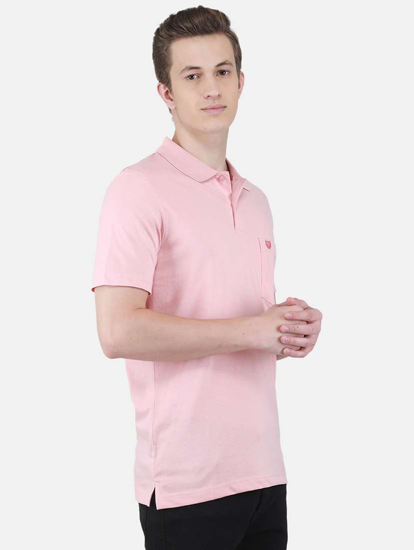 men solid short sleeve regular fit polo t-shirt - 22264649 -  Standard Image - 1