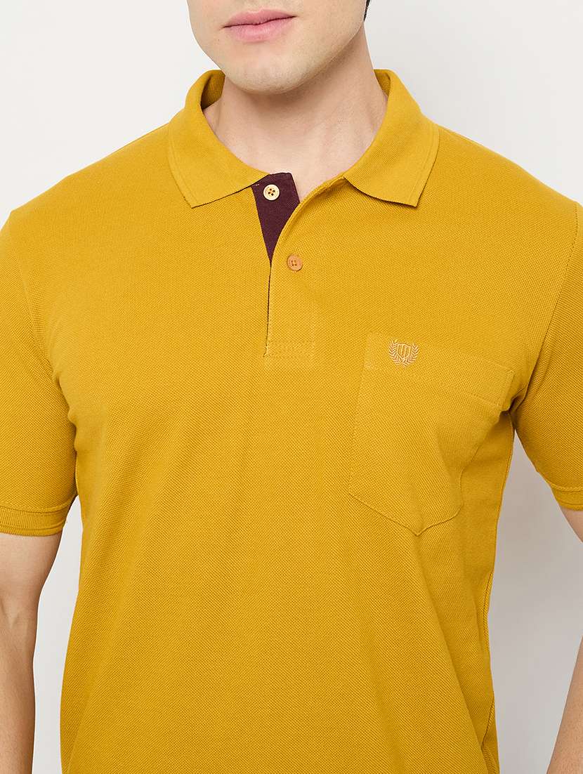 men solid short sleeve regular fit polo t-shirt - 22264650 -  Standard Image - 4