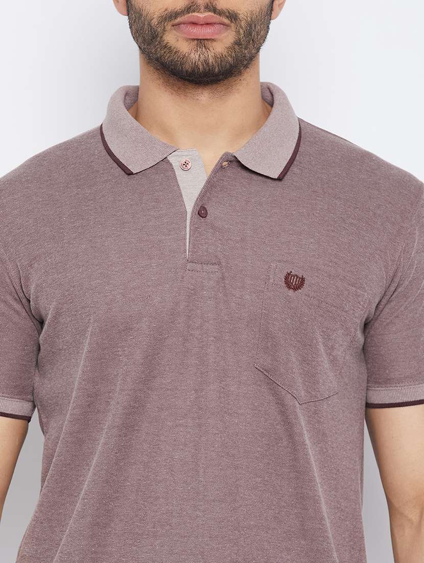 men solid short sleeve slim fit polo t-shirt - 22264654 -  Standard Image - 4