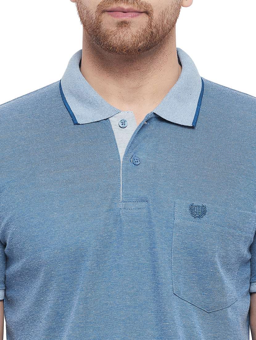 men solid short sleeve slim fit polo t-shirt - 22264657 -  Standard Image - 4