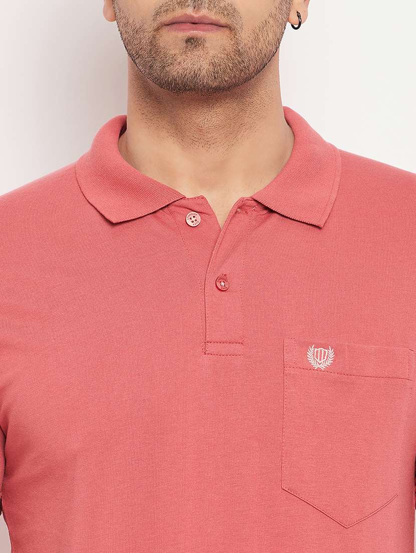 men solid short sleeve slim fit polo t-shirt - 22264665 -  Standard Image - 4