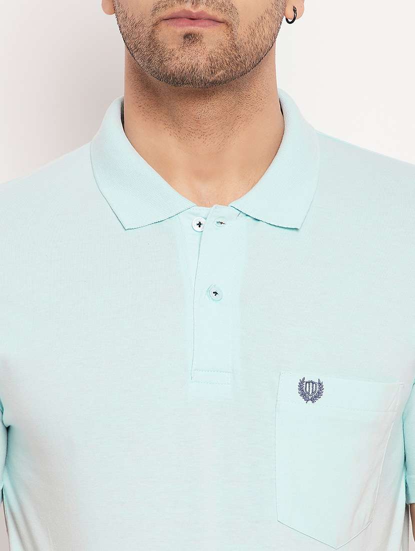 men solid short sleeve slim fit polo t-shirt - 22264669 -  Standard Image - 4