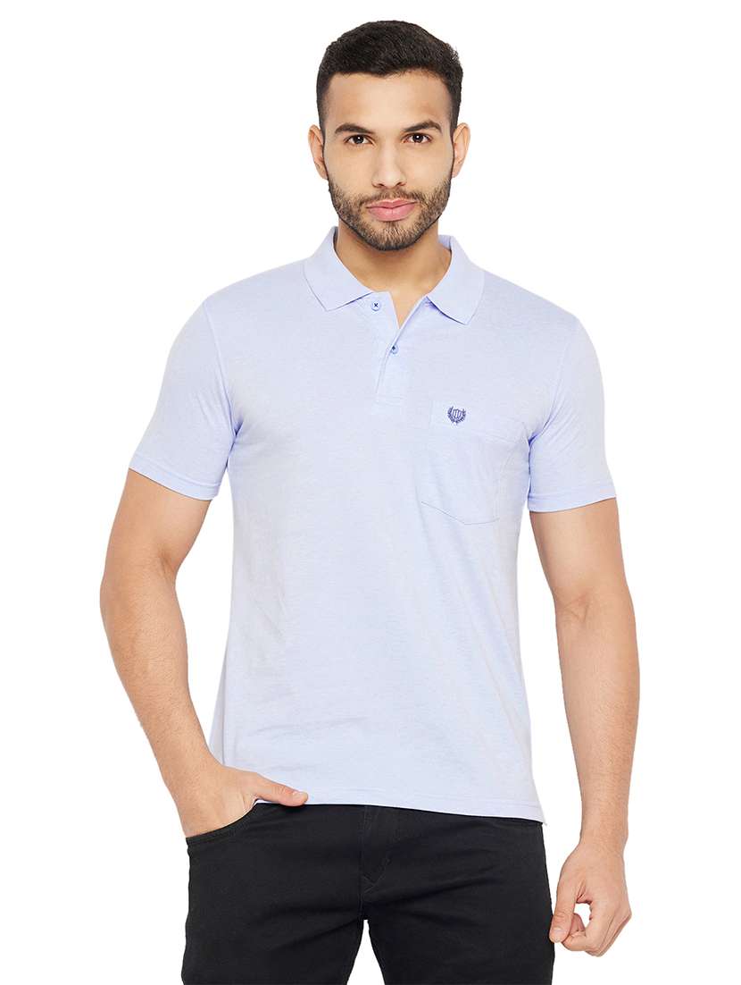 men solid short sleeve slim fit polo t-shirt - 22264671 -  Standard Image - 1