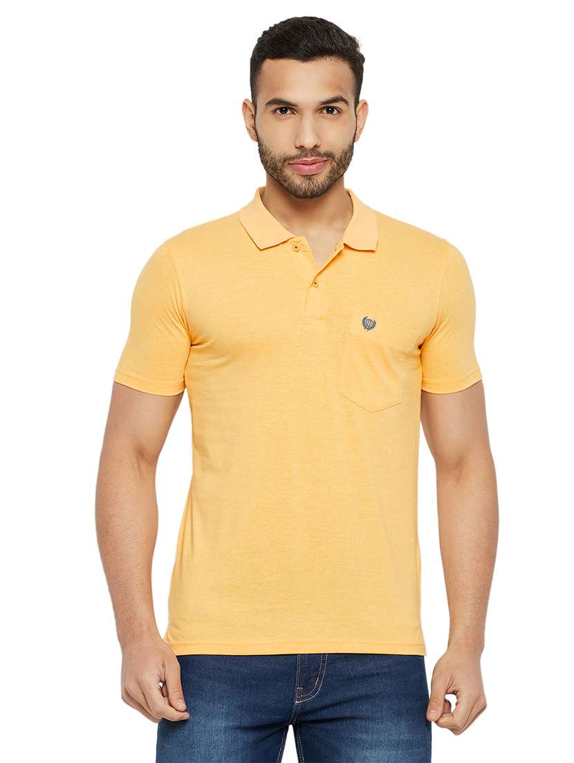 men solid short sleeve slim fit polo t-shirt - 22264672 -  Standard Image - 1