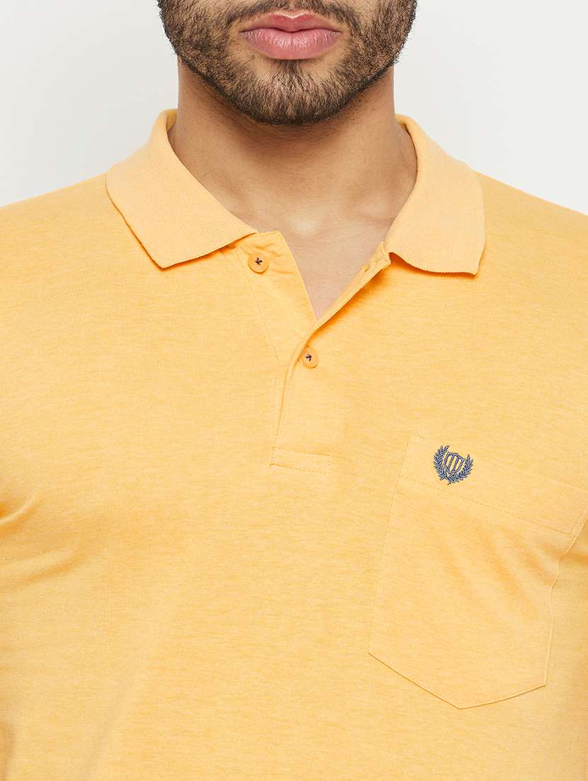 men solid short sleeve slim fit polo t-shirt - 22264672 -  Standard Image - 4