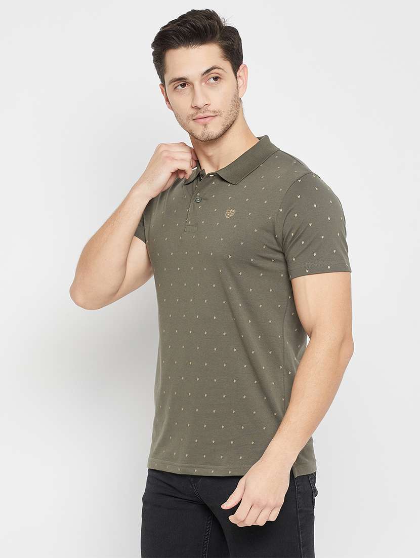 Men Printed Short Sleeve Polo T-shirt - 22264680 -  Standard Image - 1