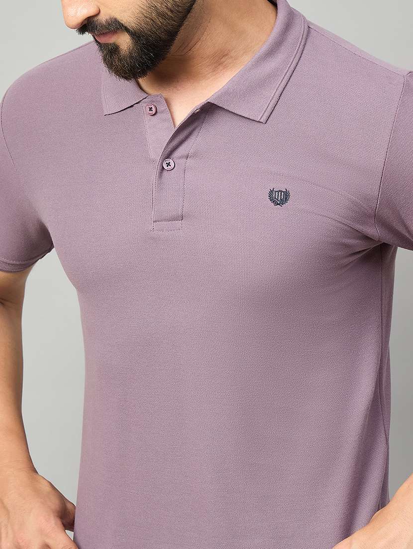 men solid short sleeve polo t-shirt - 22264683 -  Standard Image - 4