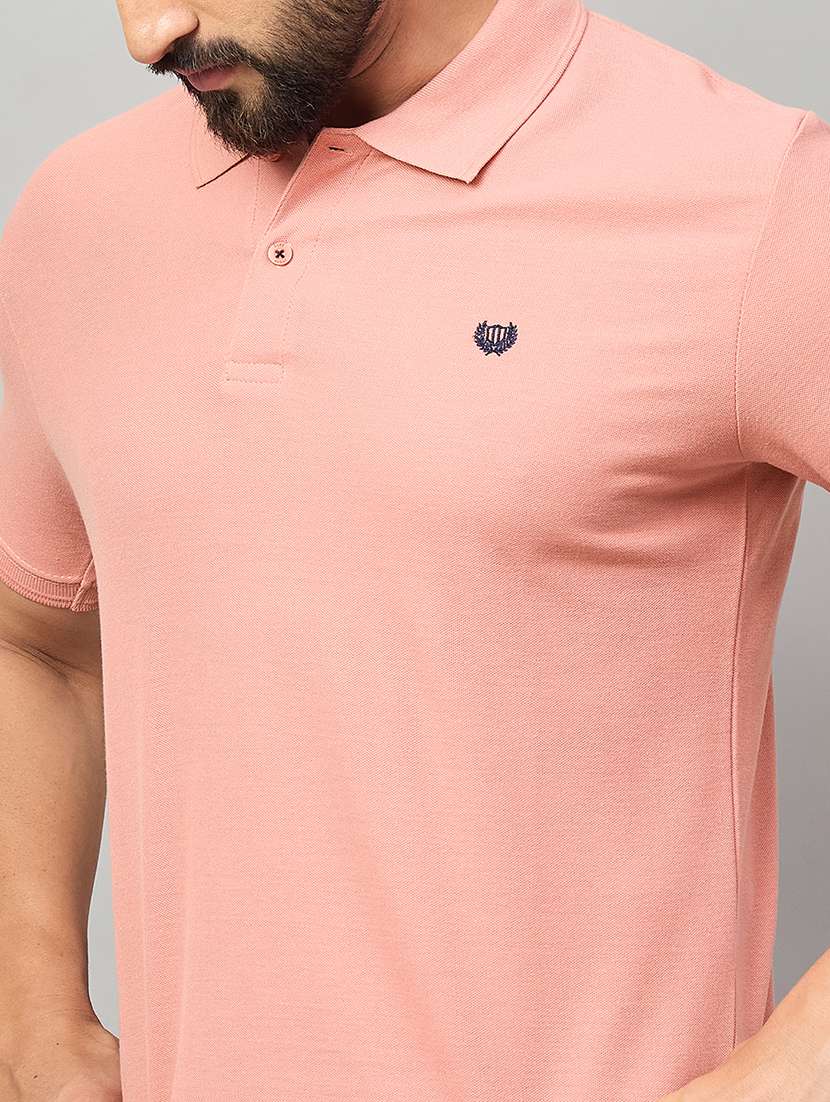 men solid short sleeve polo t-shirt - 22264684 -  Standard Image - 4