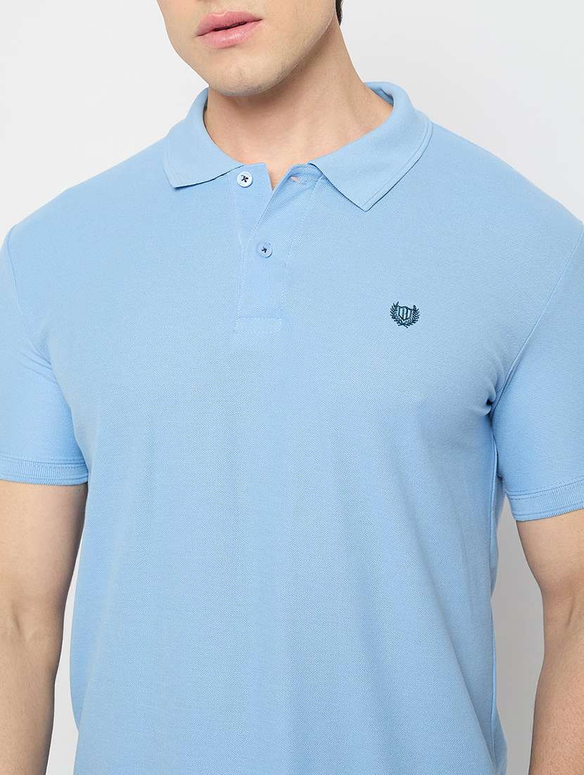 Men Solid Short Sleeve Polo T-shirt - 22264687 -  Standard Image - 4