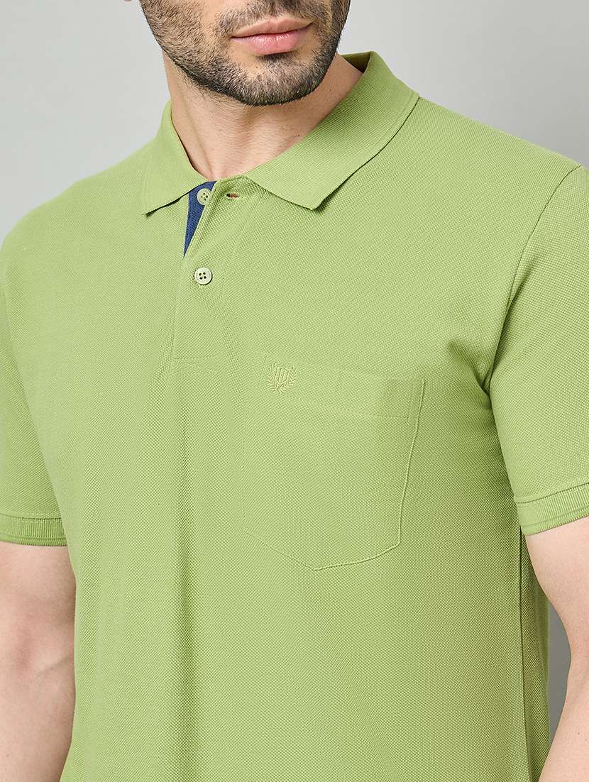 men solid short sleeve polo t-shirt - 22264690 -  Standard Image - 4