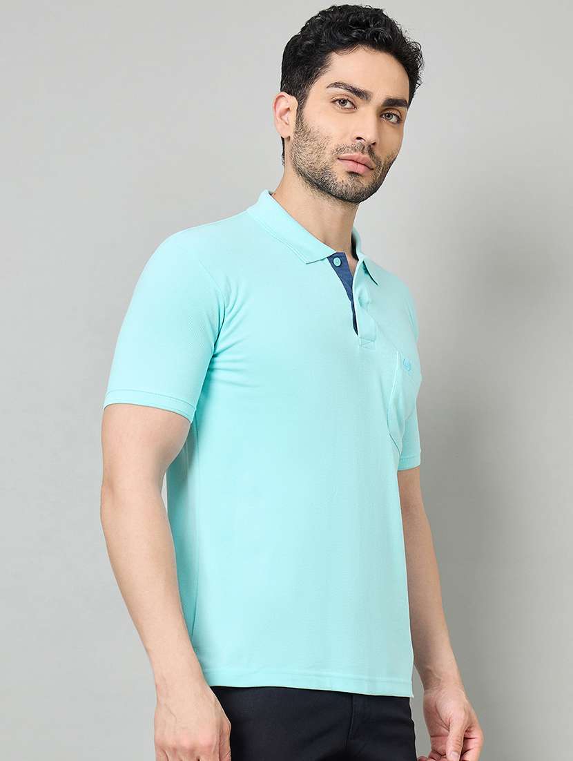 men solid short sleeve polo t-shirt - 22264691 -  Standard Image - 1