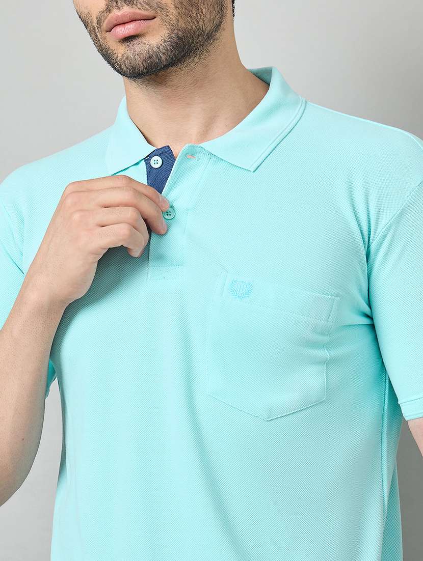 men solid short sleeve polo t-shirt - 22264691 -  Standard Image - 4