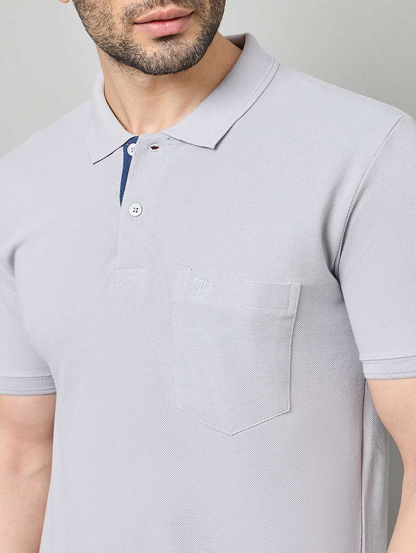 men solid short sleeve polo t-shirt - 22264693 -  Standard Image - 4