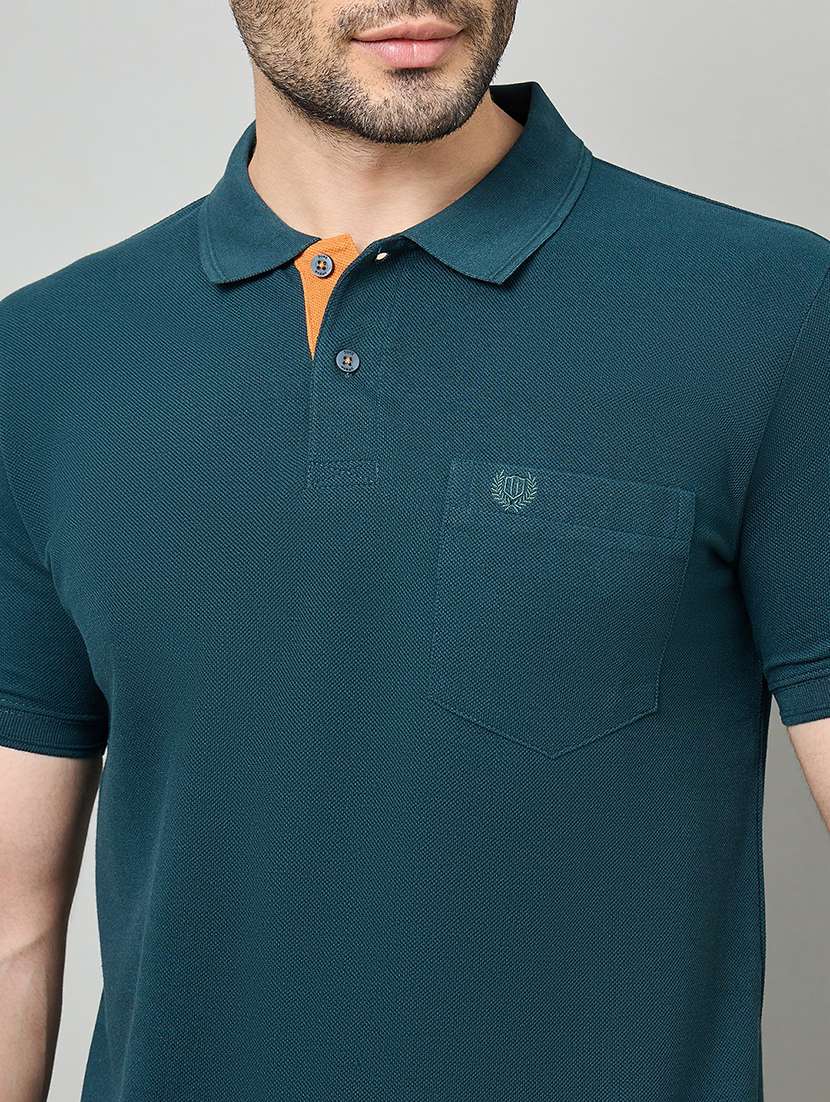 men solid short sleeve polo t-shirt - 22264695 -  Standard Image - 4
