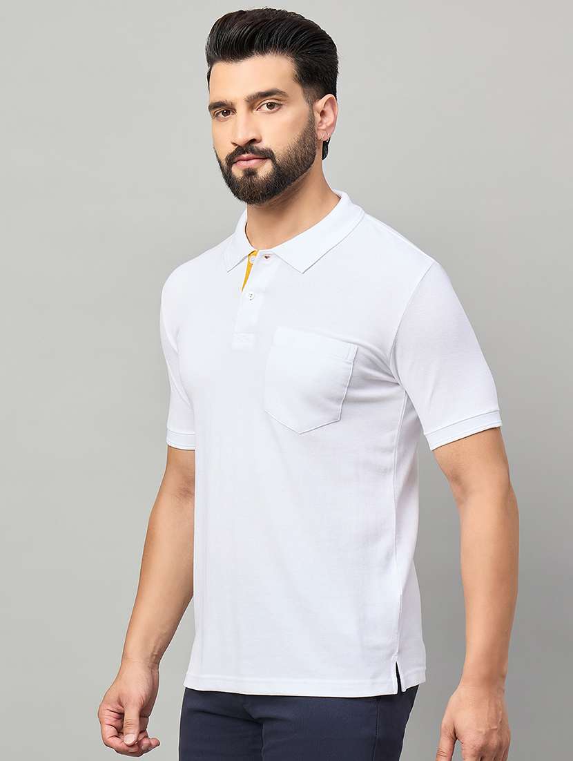 men solid short sleeve polo t-shirt - 22264696 -  Standard Image - 1
