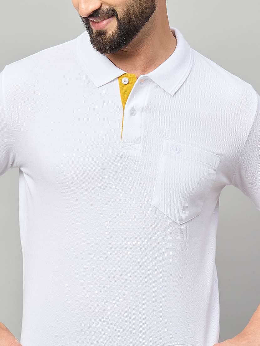 men solid short sleeve polo t-shirt - 22264696 -  Standard Image - 4