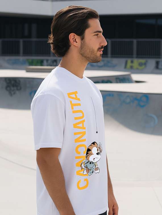 men printed short sleeve oversized t-shirt - 22264716 -  Standard Image - 1