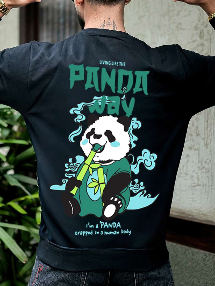 men printed long sleeve regular fit sweatshirt - 22264743 -  Standard Image - 6