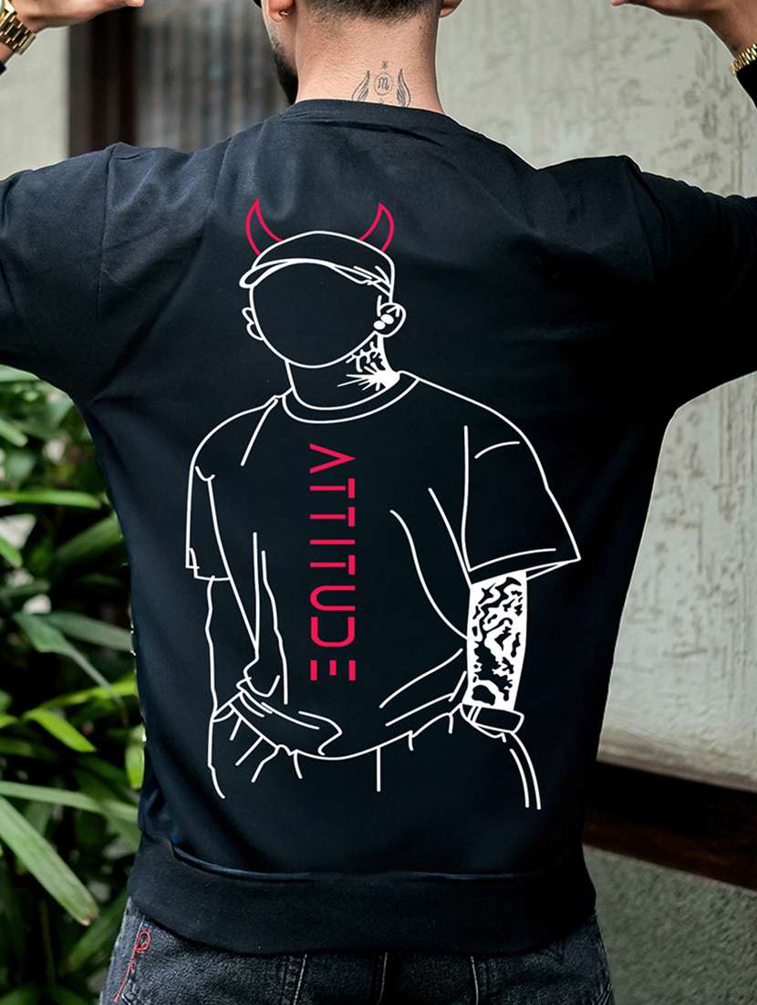 men printed long sleeve regular fit sweatshirt - 22264750 -  Standard Image - 6